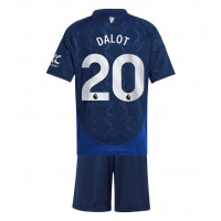 Manchester United Diogo Dalot #20 Replika babykläder Bortaställ Barn 2024-25 Kortärmad (+ korta byxor)